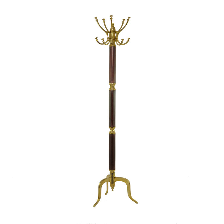 Brass best sale coat stand